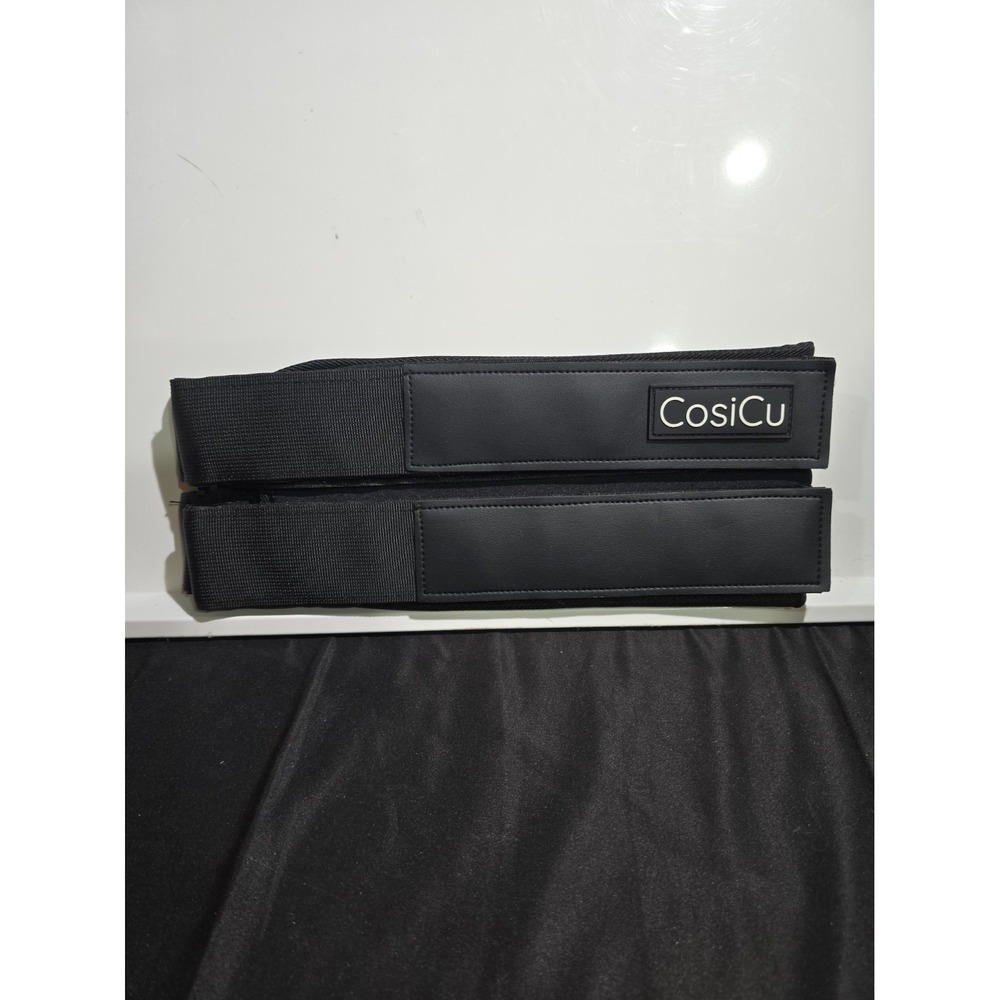 Cosicu Hip Thrust Belt for Dumbbells Kettlebells Weight Plates Black Heavy Duty